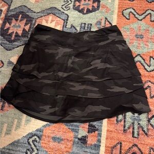 Black Camouflage Skirt